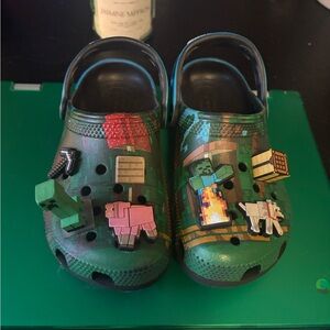 Minecraft Themed Kids Crocs- Green